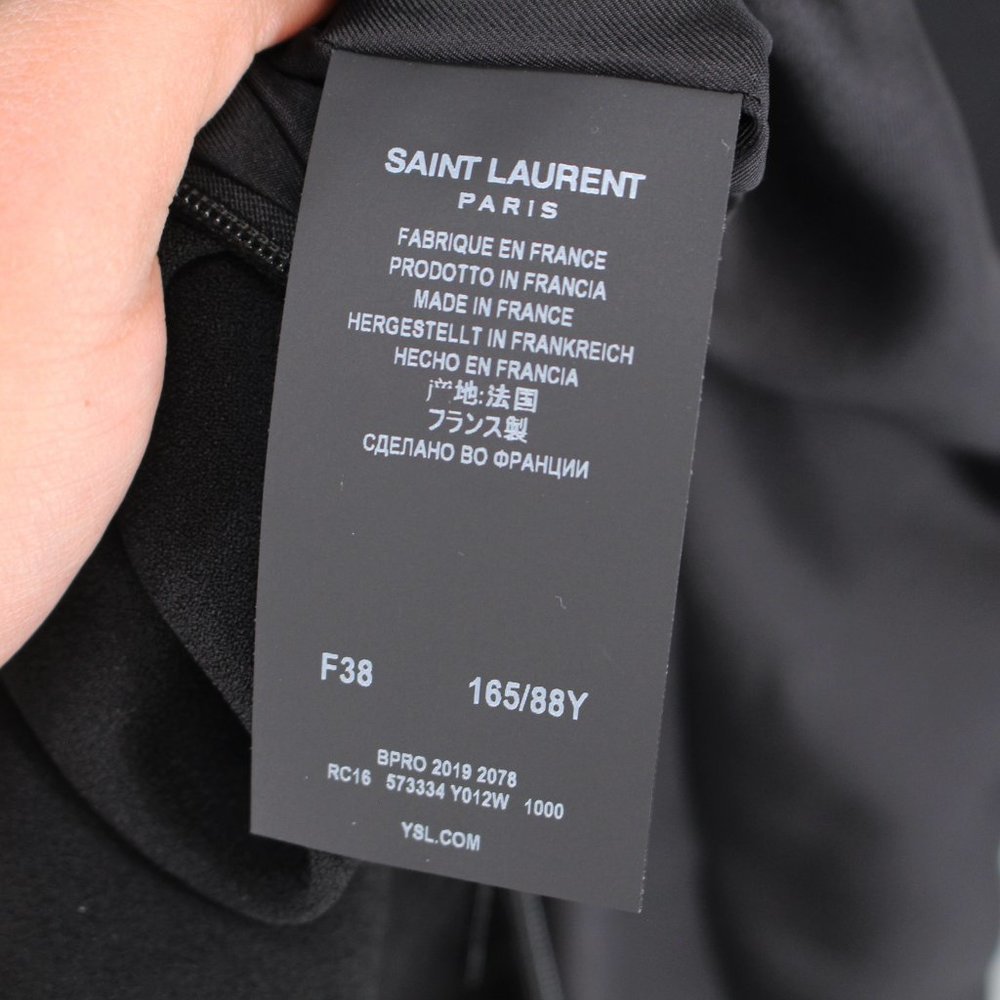 Saint Laurent Embellished Cut Out Mini Cocktail Dress Black 38 S NEW YSL - Picture 9 of 9